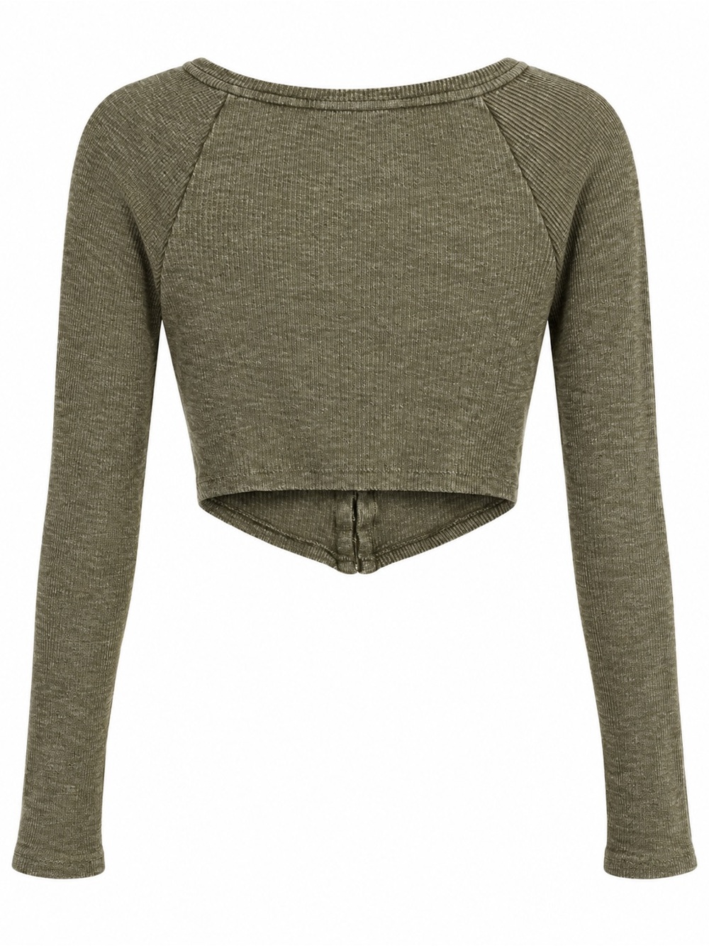 Anthropologie Pilcro Cropped Cardigan Womens XS Moss Green NWT Hook Front Ribbed - Picture 5 of 11